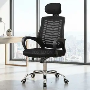 Office Chairs; Adjustable Long Height Headrest Mesh Office Chair