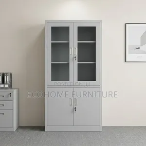 Filing Cabinet – Lockable Office Storage With Glass Doors