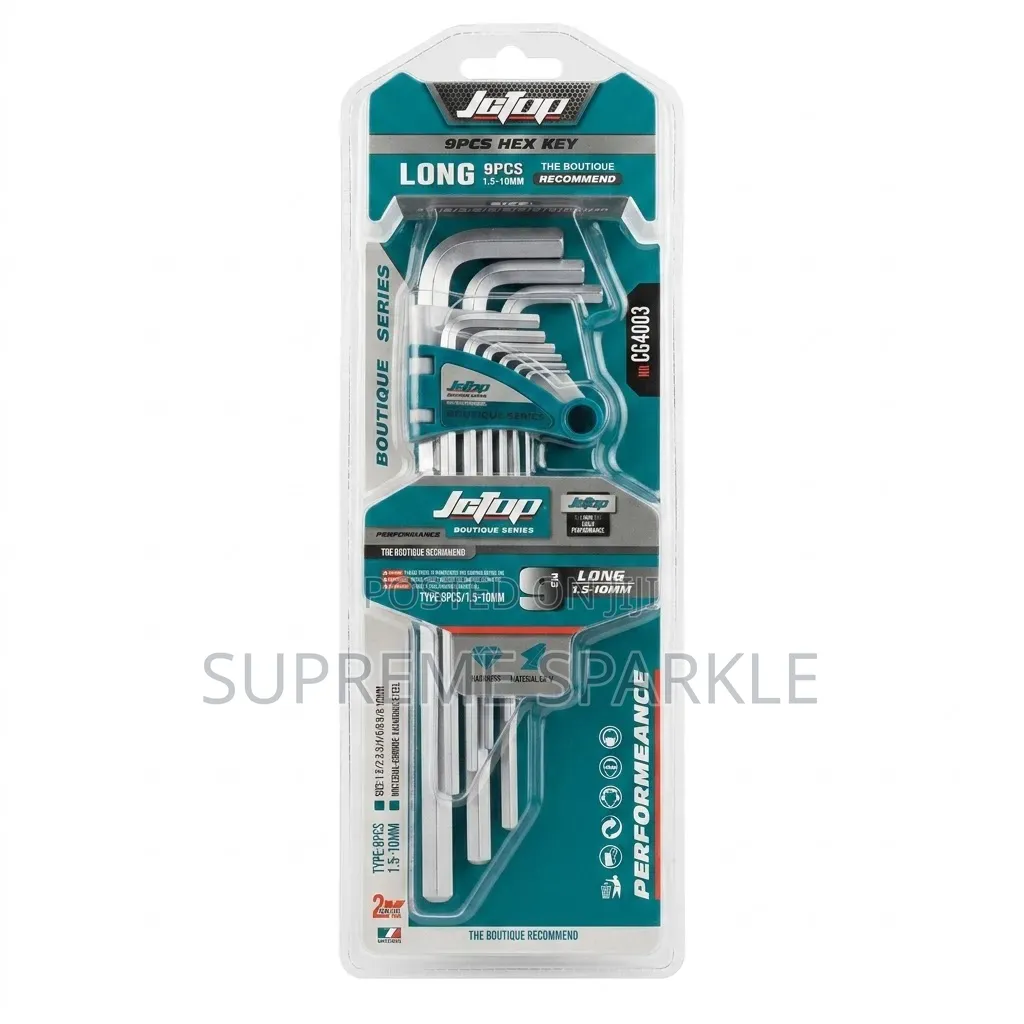 JcTop Hex Key Set (Allan Keys) 9pcs