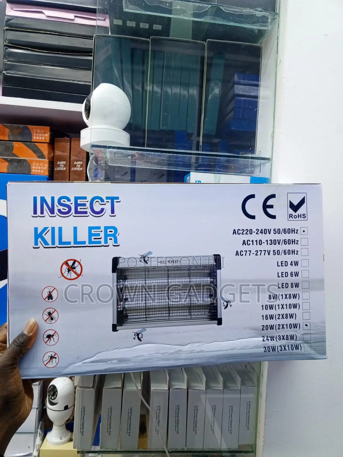 Electric Bug Zapper UV Insect Killer Lamp for Mosquitoes Flies