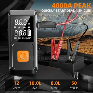 Multi-Functional Car Battery Jump Starter With Digital Air Compressor