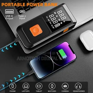 Multi-Functional Car Battery Jump Starter With Digital Air Compressor