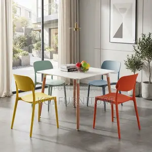 Dining Chairs; Colorful Modern Plastic Dining Chair