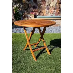 Foldable Table; Space Saving Folding Table for Outdoor Dining