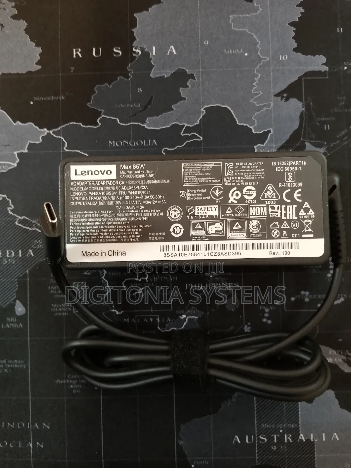 Lenovo Type C Laptop Adapter With Flowercable