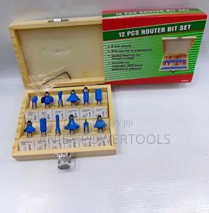 12-Piece Tungsten Carbide Wood Router Bit 8mm