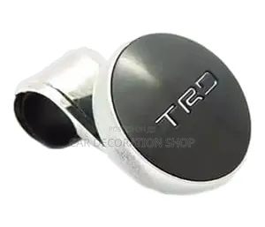 TRD Silver Circular Grip Steering Wheel Spinner Knob