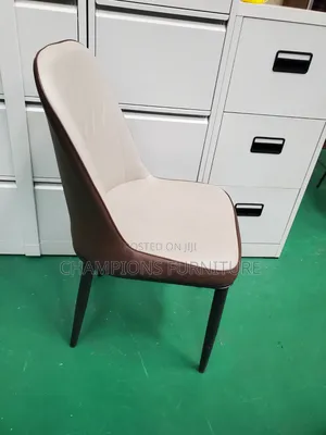 Modern Dual Tone Pu Leather Dining Chair