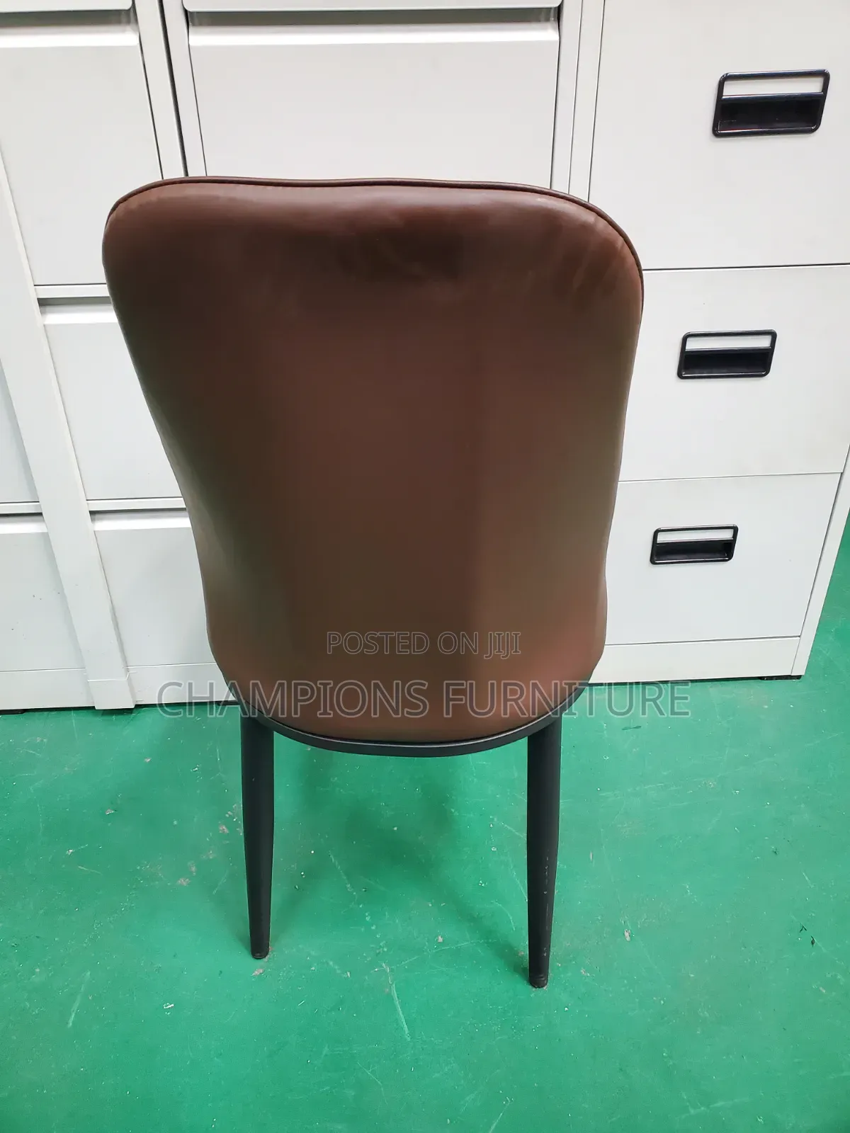 Modern Dual Tone Pu Leather Dining Chair