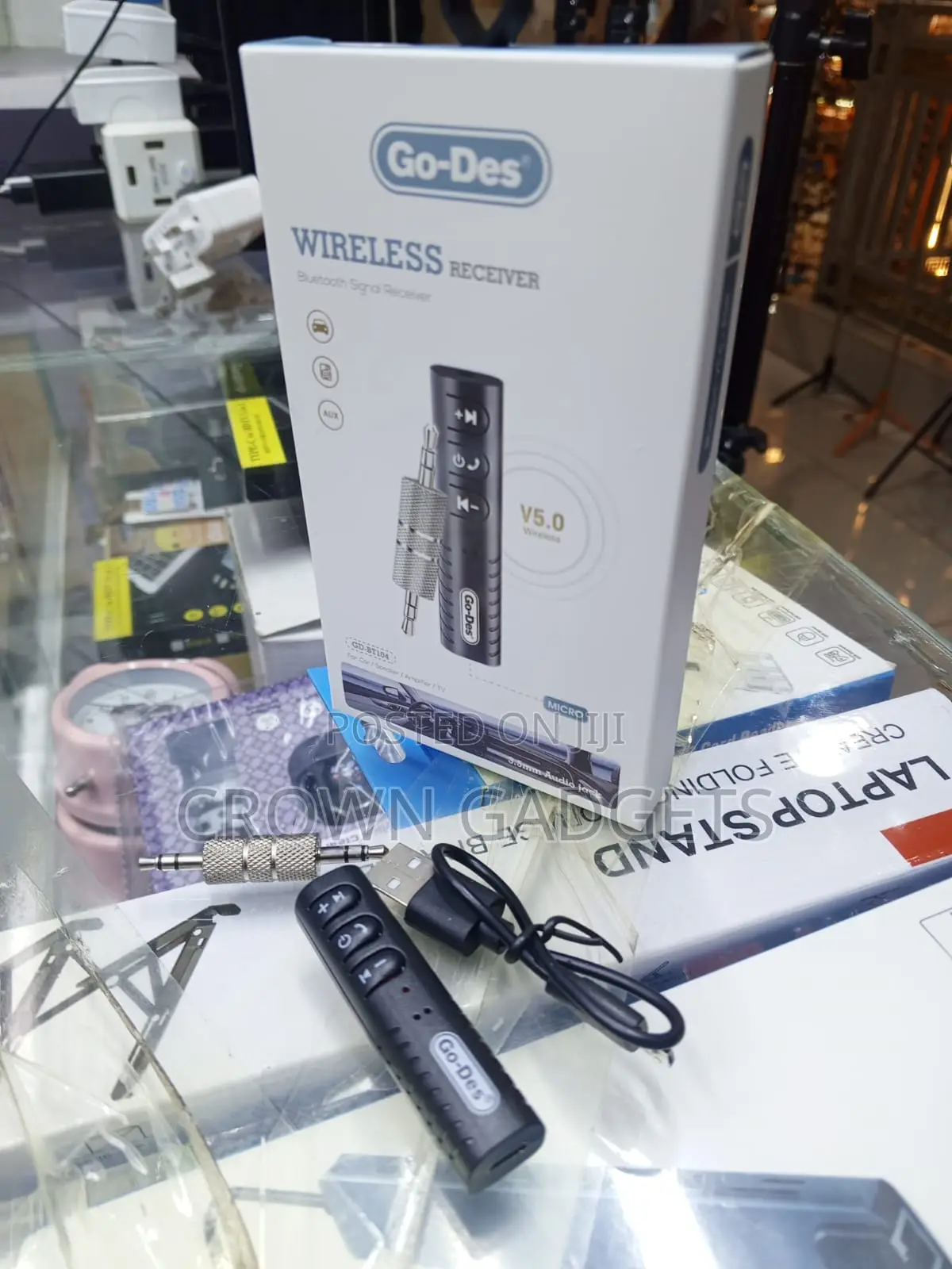 GD-BT104 Wireless Audio Receiver 3.5mm AUX for Car Home