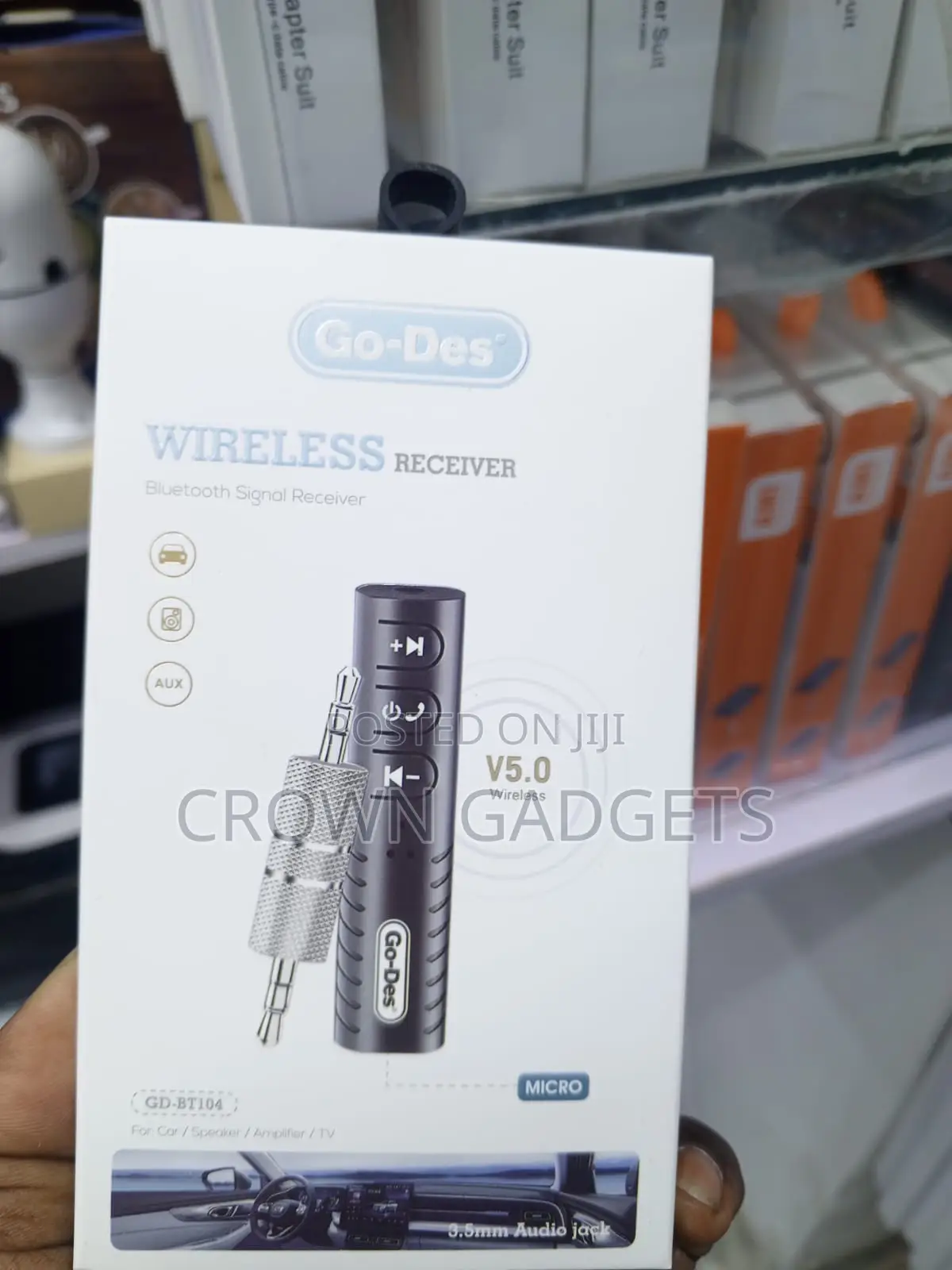 GD-BT104 Wireless Audio Receiver 3.5mm AUX for Car Home