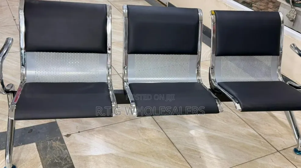 *3-Link Padded Metallic Office Waiting Bench* at 