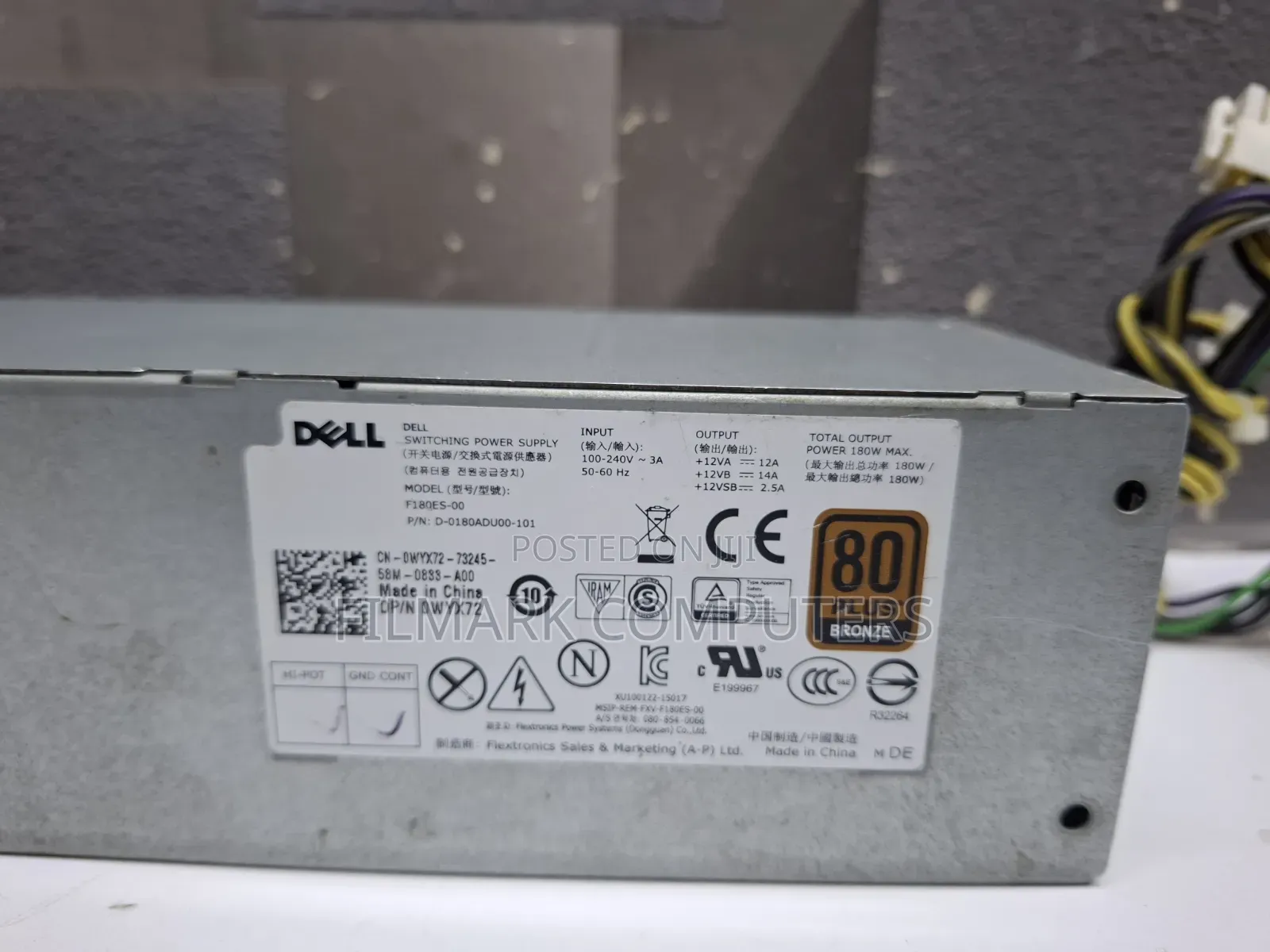 Genuine PS for Dell Precision 3420 7050 SFF 180W Power Supply 0WYX72
