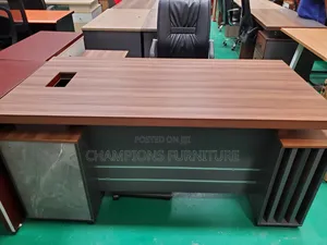 Executive Apex L-Shaped Brown 1.6M Office Desk