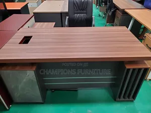 Executive Apex L-Shaped Brown 1.6M Office Desk