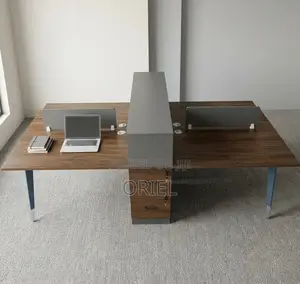 Office Workstation : Wooden Workstation 4-Seater Desk