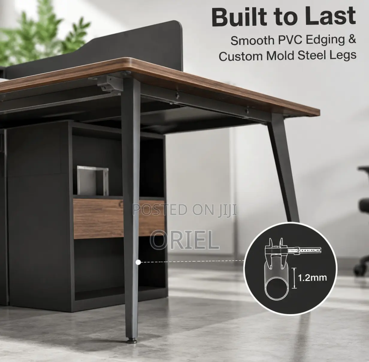 Office Workstation : Wooden Workstation 4-Seater Desk