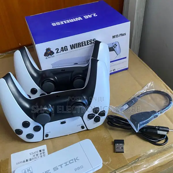 2.4G Wireless M15 Retro Game Stick Mini Console 23 Emulators