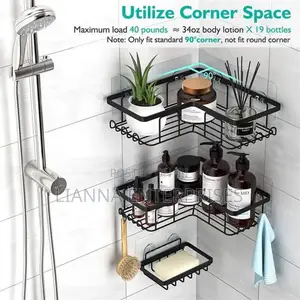 3 Set Corner Caddy Shower Shelf