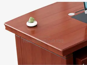 Office Desk; Mahogany L-Shaped Executive Office Desk 1800mm