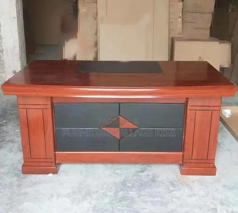 Office Desk; Mahogany L-Shaped Executive Office Desk 1800mm