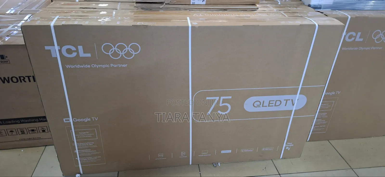 TCL 75" Qled Google TV 75t6d TV