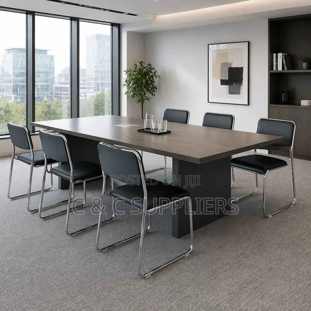 Medium Back Padded Reception Chrome Chair.