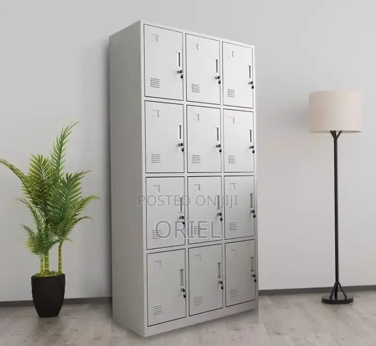 Office Cabinet : 12 Door Staff Steel Locker Cabinet