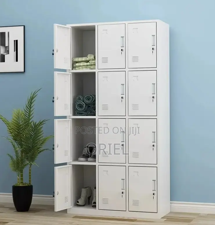 Office Cabinet : 12 Door Staff Steel Locker Cabinet