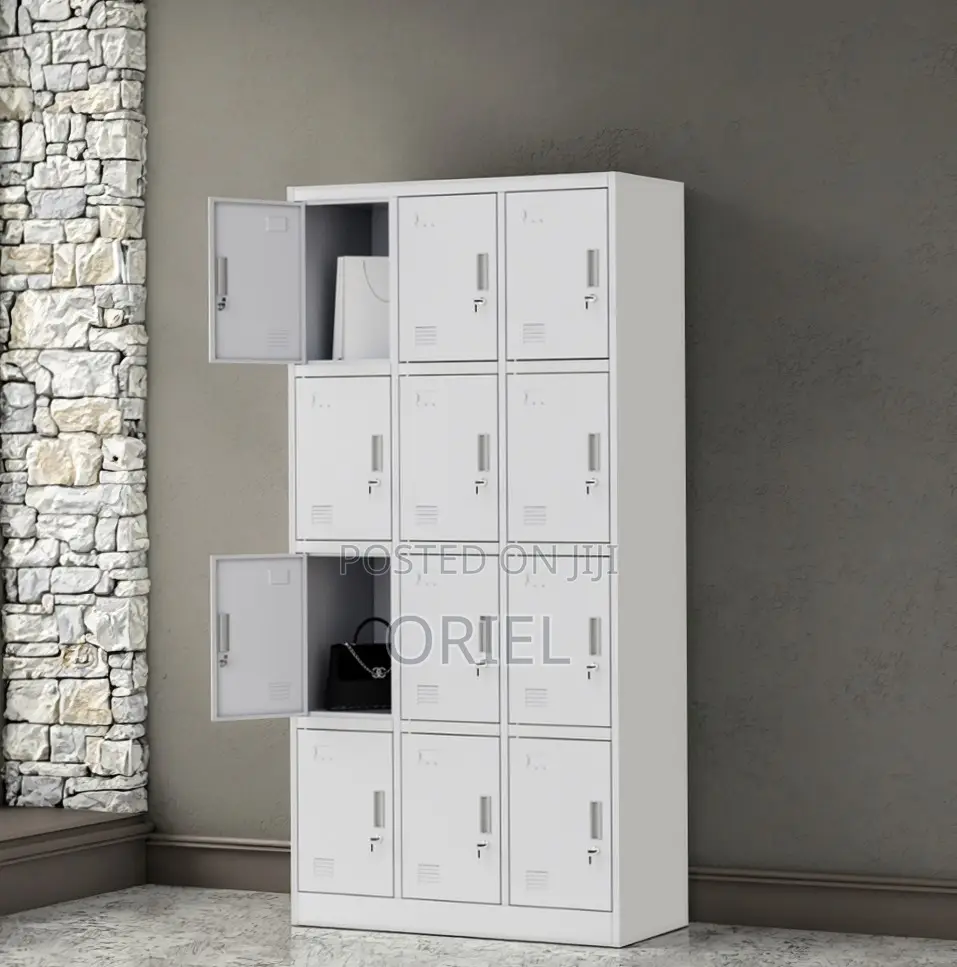 Office Cabinet : 12 Door Staff Steel Locker Cabinet