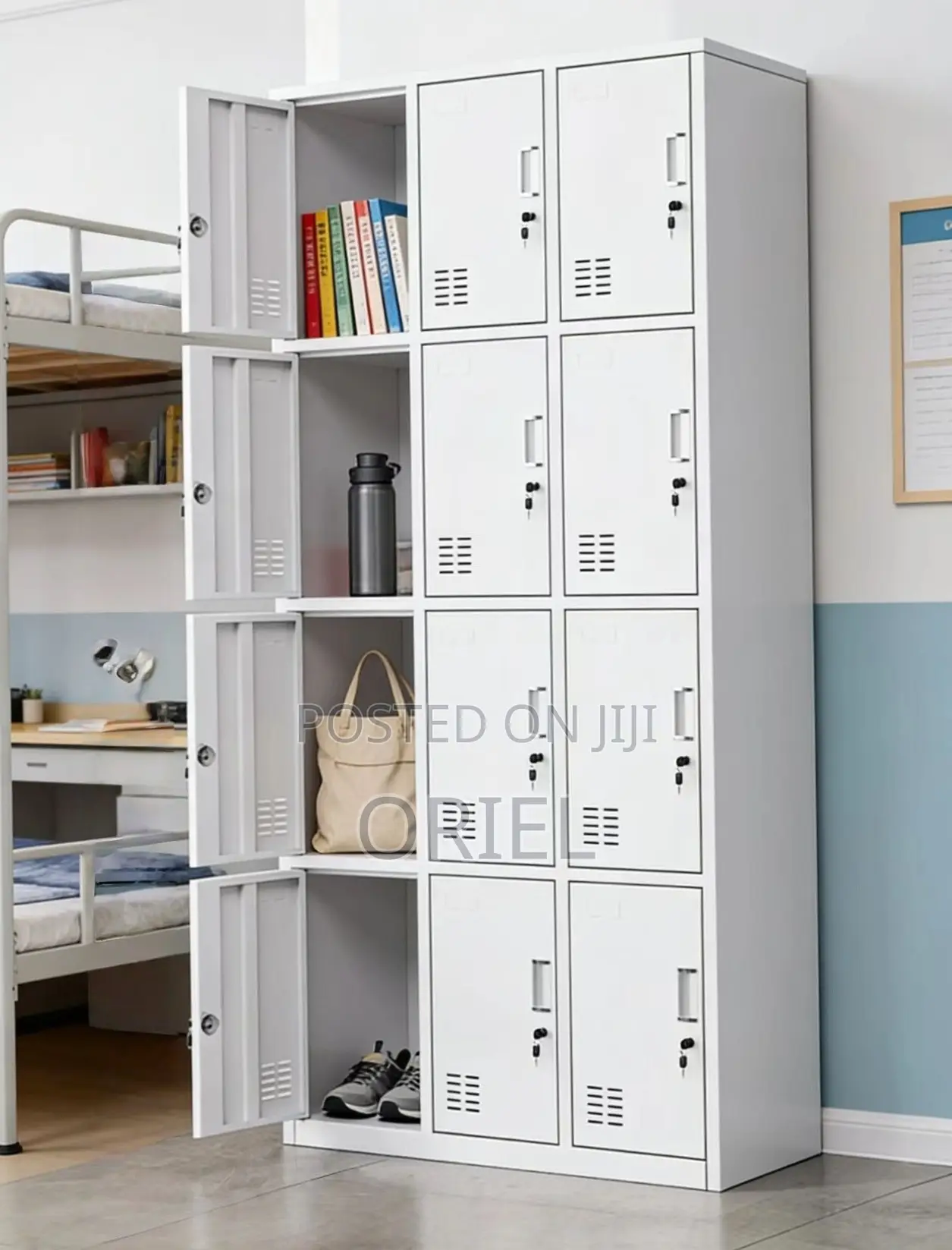 Office Cabinet : 12 Door Staff Steel Locker Cabinet