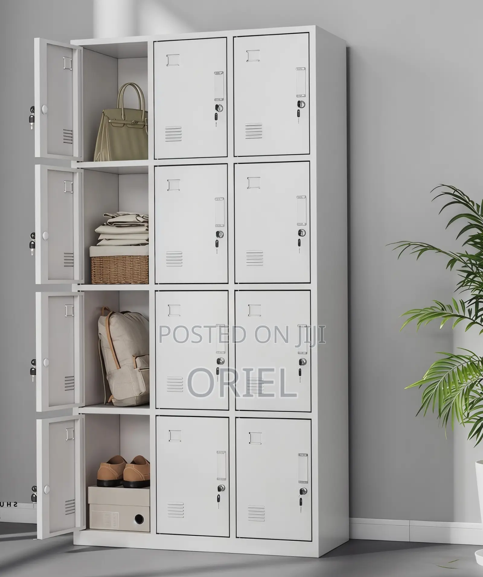 Office Cabinet : 12 Door Staff Steel Locker Cabinet