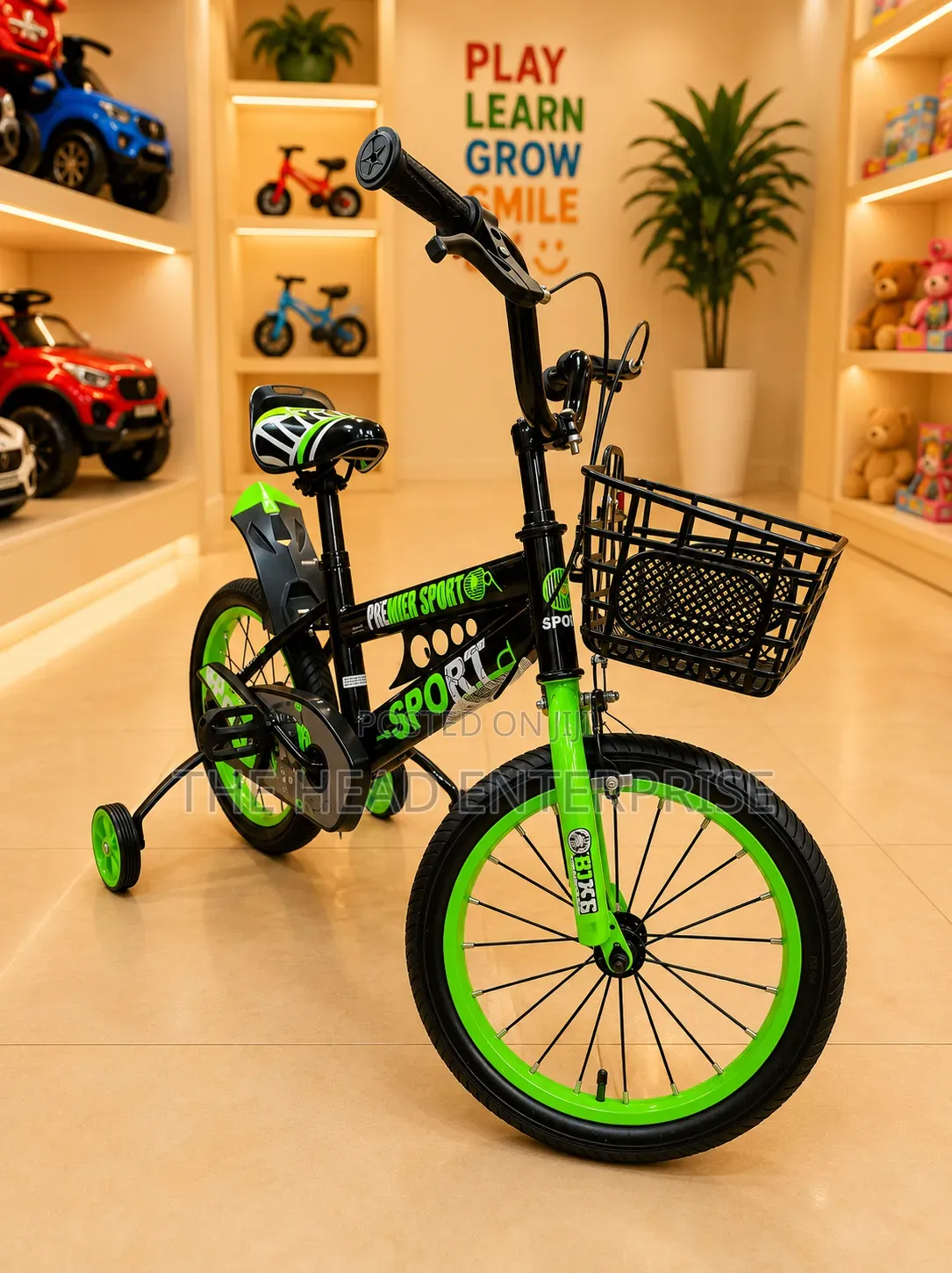 Green Premier Falcon Size 16 Kids Bike