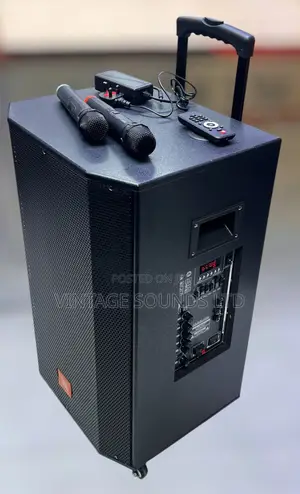 JBL A1503 15" Portable PA Trolley Speaker -With 2 Wireless Mics
