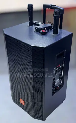 JBL 15-Inch Rechargeable Trolley Speaker (3200W Peak) + Dual Mics
