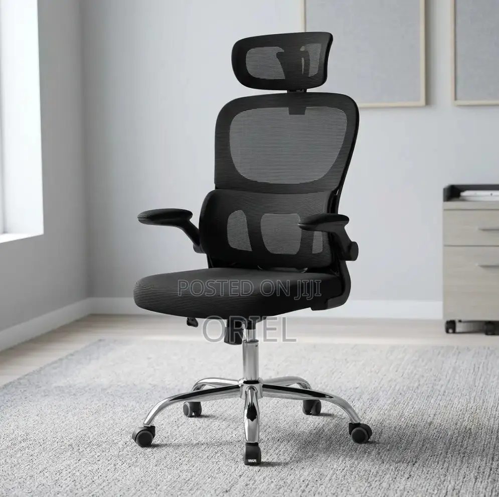 Office Chair : Adjustable Armrest Computer Office Ergonomic Chair