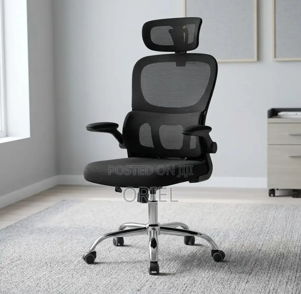 Office Chair : Adjustable Armrest Computer Office Ergonomic Chair