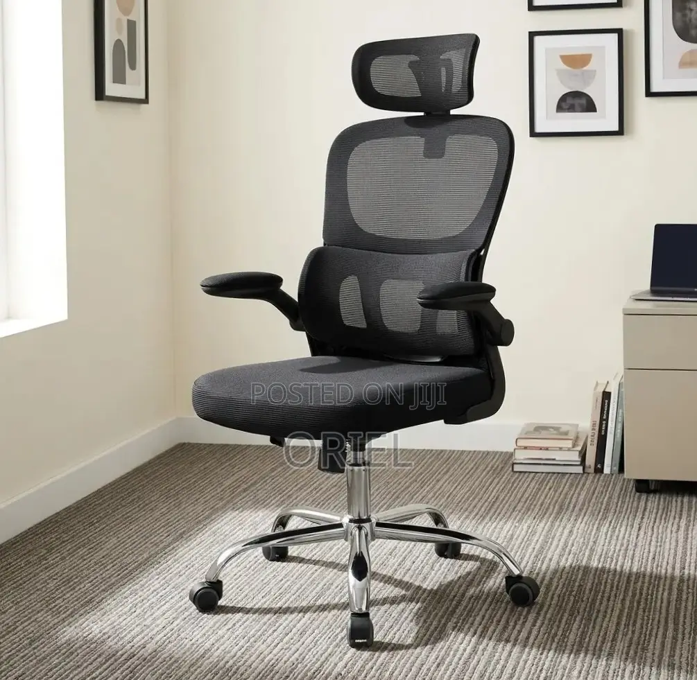 Office Chair : Adjustable Armrest Computer Office Ergonomic Chair