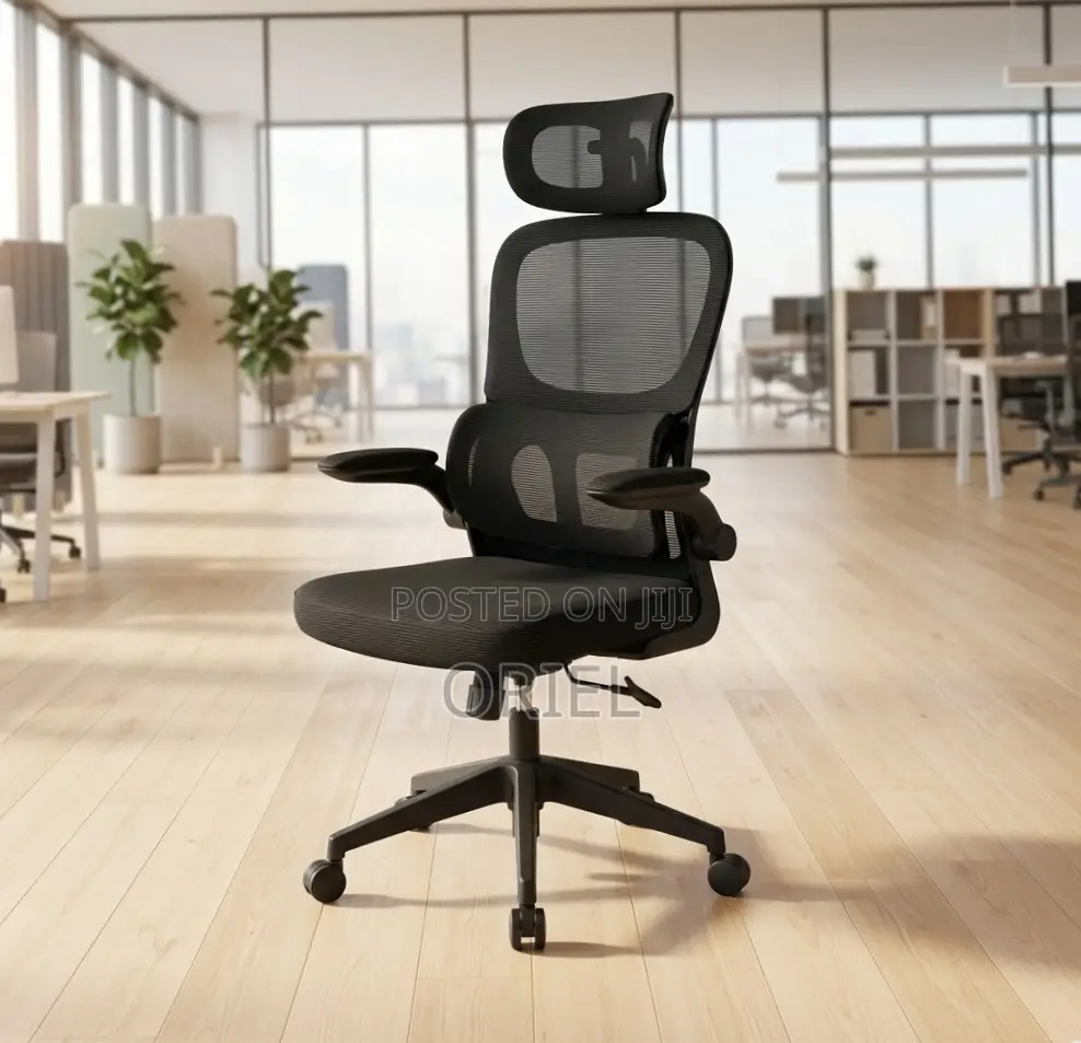 Office Chair : Adjustable Armrest Computer Office Ergonomic Chair