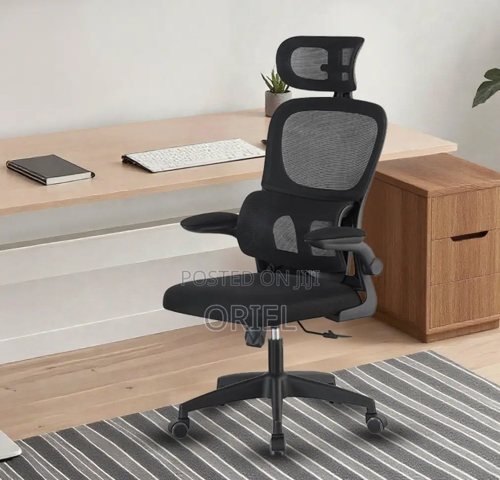 Office Chair : Adjustable Armrest Computer Office Ergonomic Chair