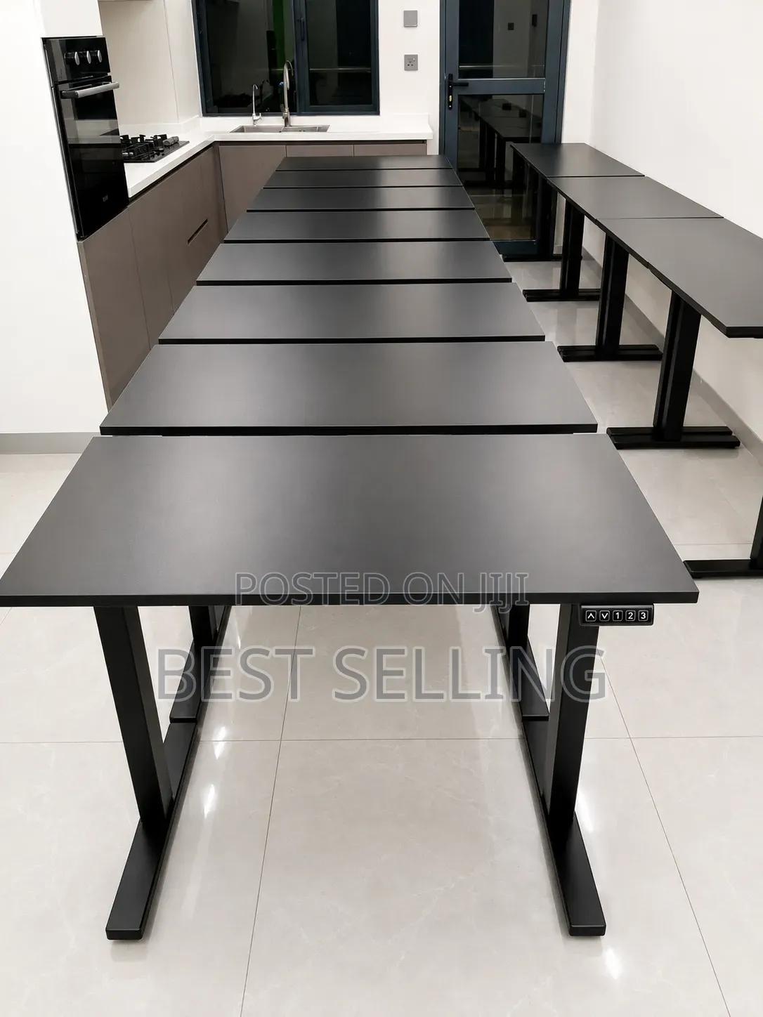 Modern 1.2 MTRS Black Adjustable Height Desk