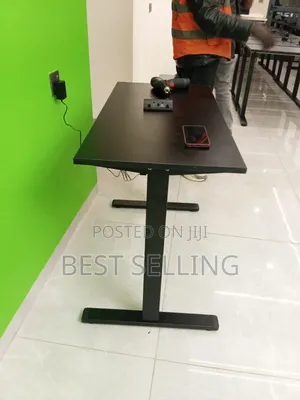 Modern 1.2 MTRS Black Adjustable Height Desk