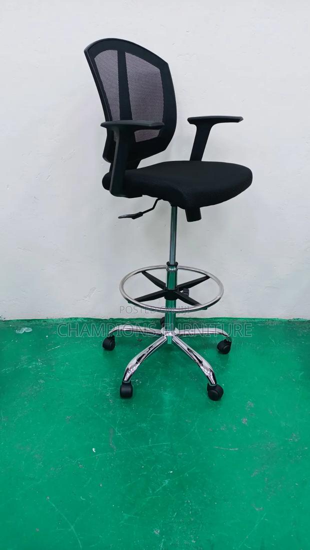 Mesh Ergonomic Drafting Chair - thumbnail 2