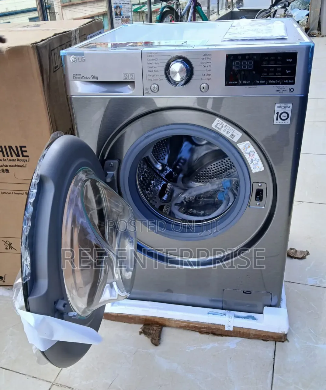 LG 9kg Front Load Wash and Spin Washing Machine F4R3VYG6P