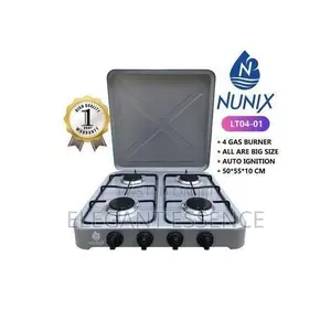 Nunix 4 Gas Burner Auto Ignition 50*55 Gas Stove