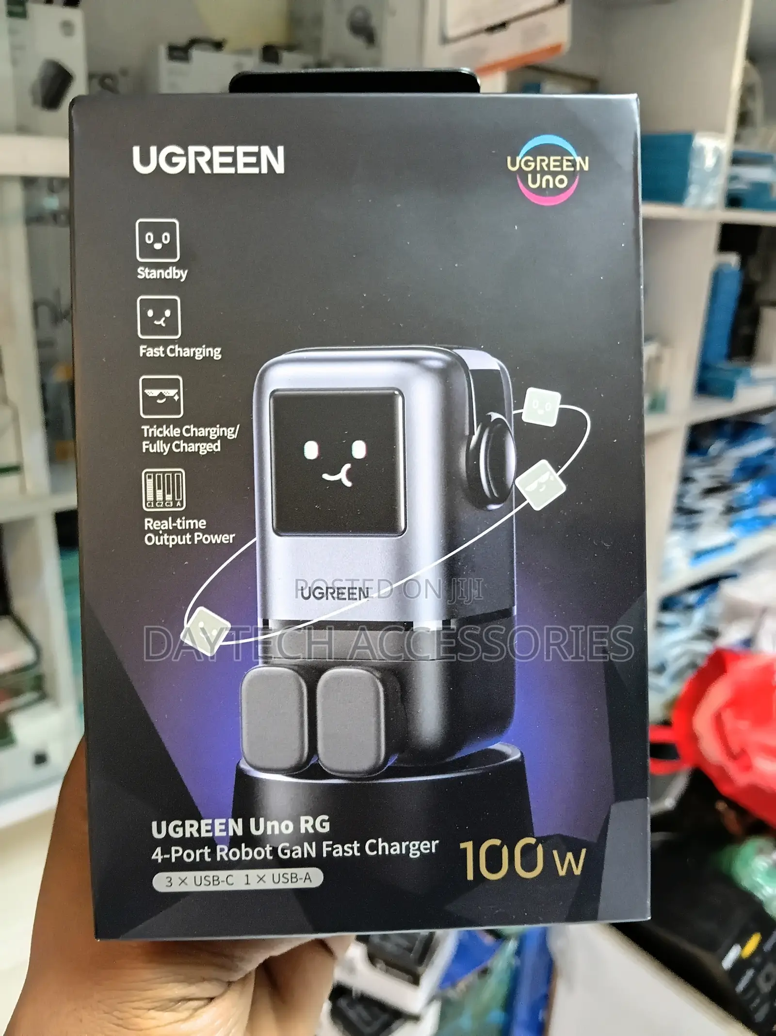 UGREEN Uno RG 4-Port Robot GaN Fast Charger 100W,
