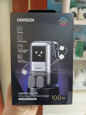 UGREEN Uno RG 4-Port Robot GaN Fast Charger 100W,