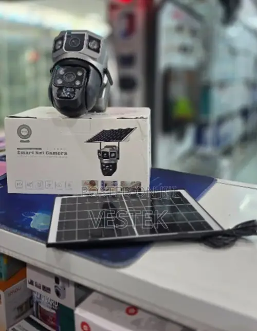 Smart Net V380 Dual Lens 4G Solar Security Camera – Outdoor PTZ CCTV