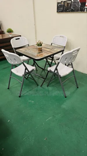 Rustic 5-Piece Outdoor Dining Set