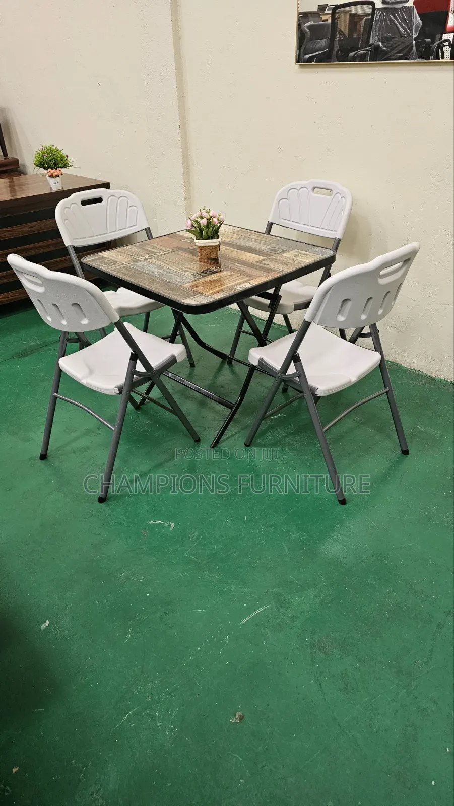 Rustic 5-Piece Outdoor Dining Set